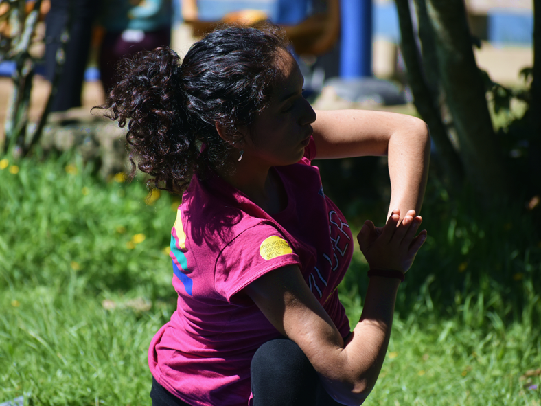 Instructora de yoga Magdalena Villablanca