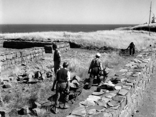 Trabajos de restauración en Niebla